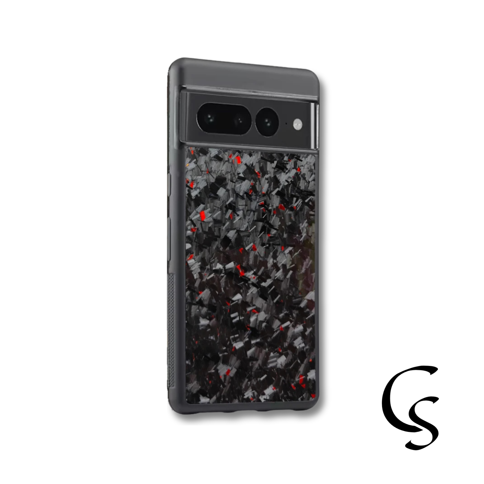 Coque en Carbone Forgé Rouge - Google Pixel