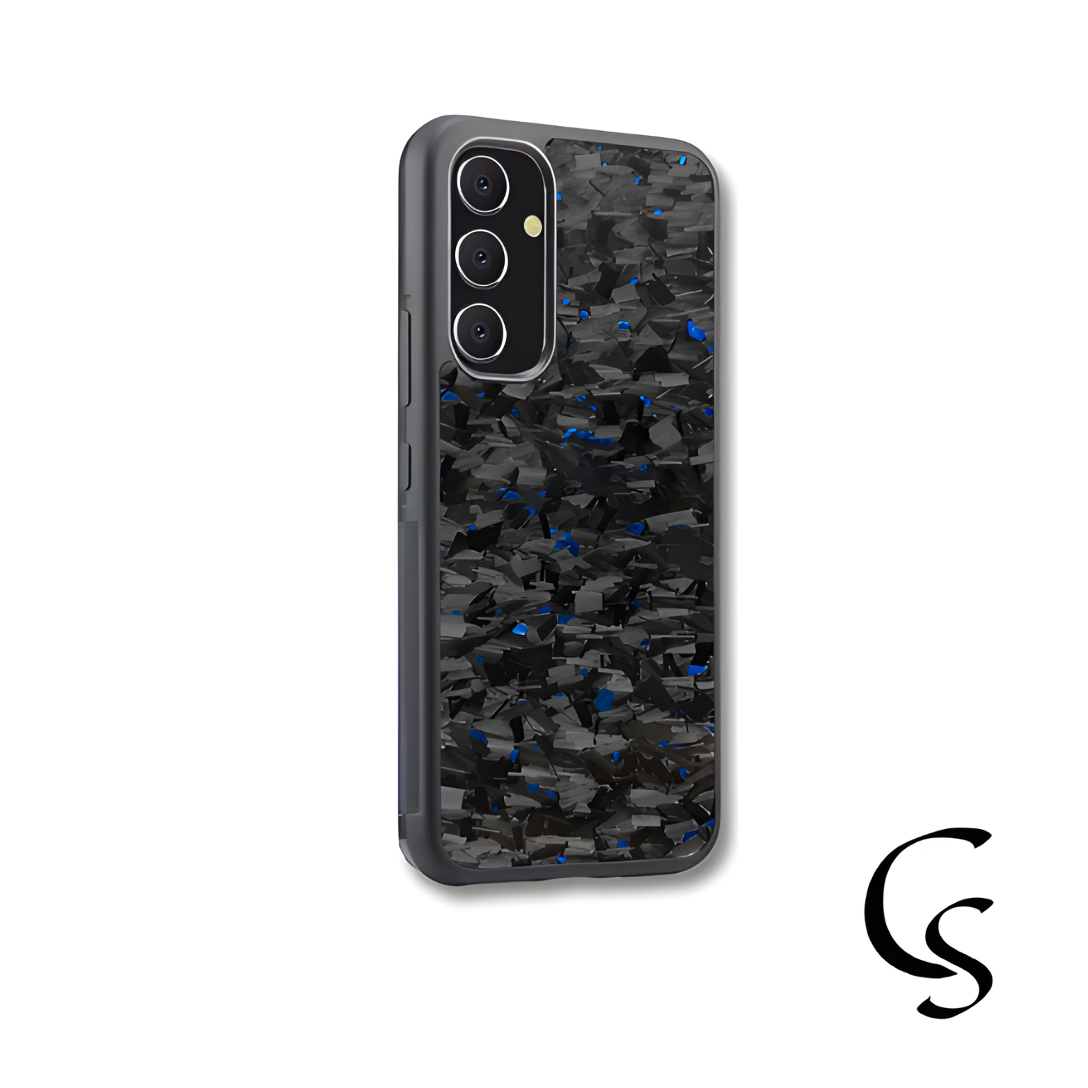 Coque en Carbone Forgé Bleue - Samsung A-