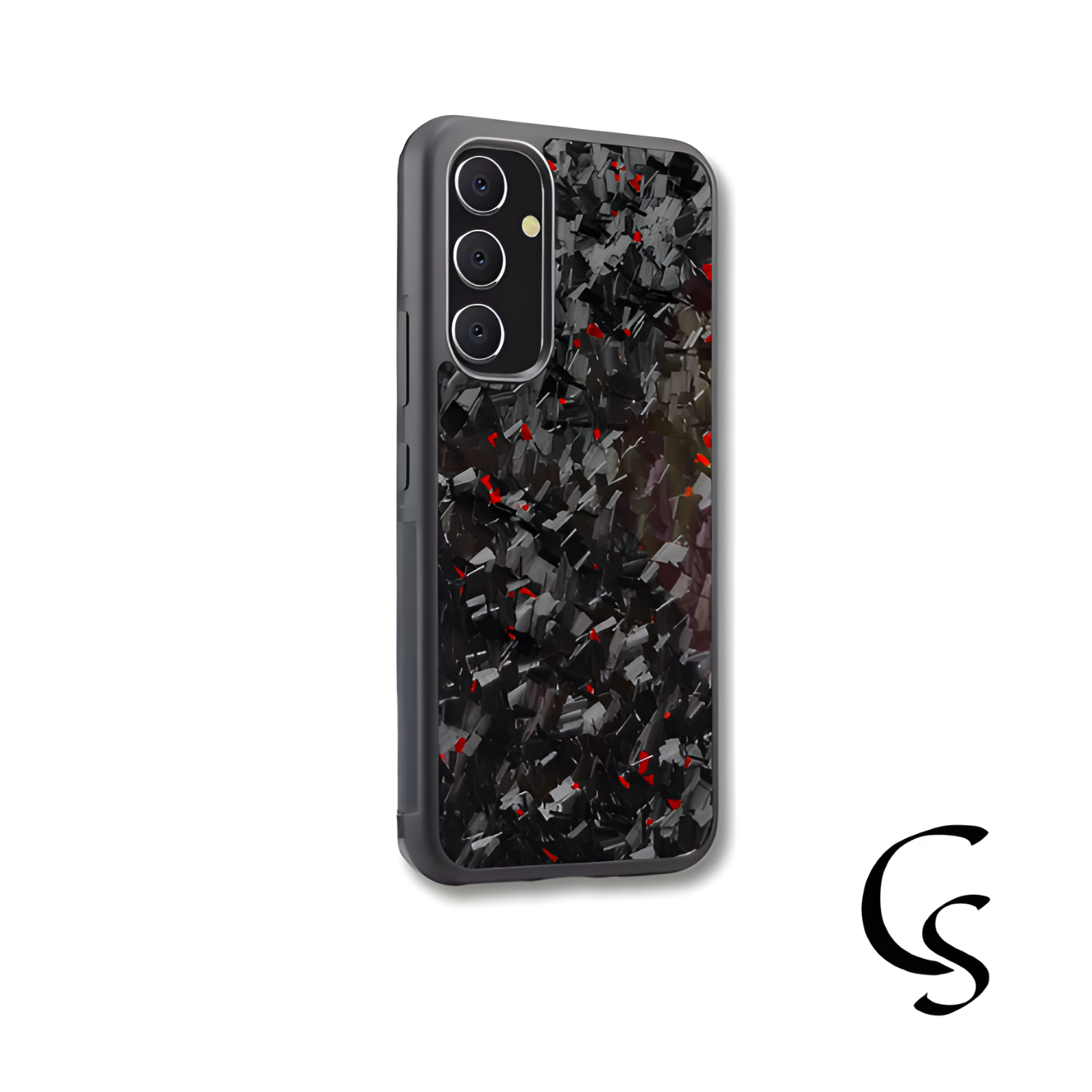 Red Forged Carbon Case - Samsung A-